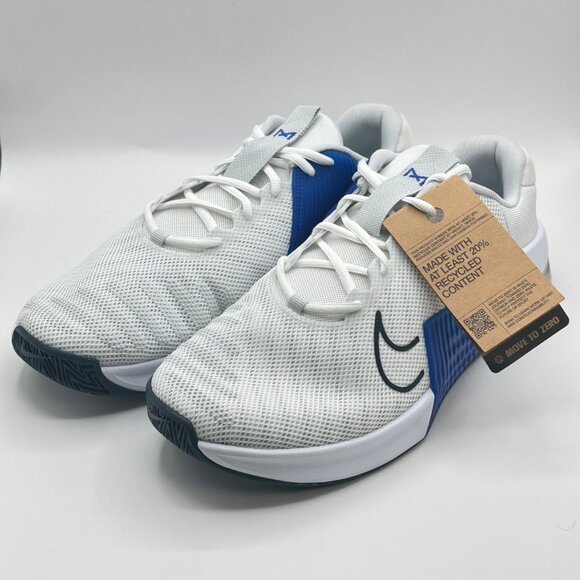 Nike Other - Men's Nike Metcon 9 White Pure Platinum Racer Blue DZ2617-100 Size 13 NEW